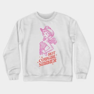 Hot cowgirl summer Retro Country Western Cowboy Cowgirl Gift Crewneck Sweatshirt